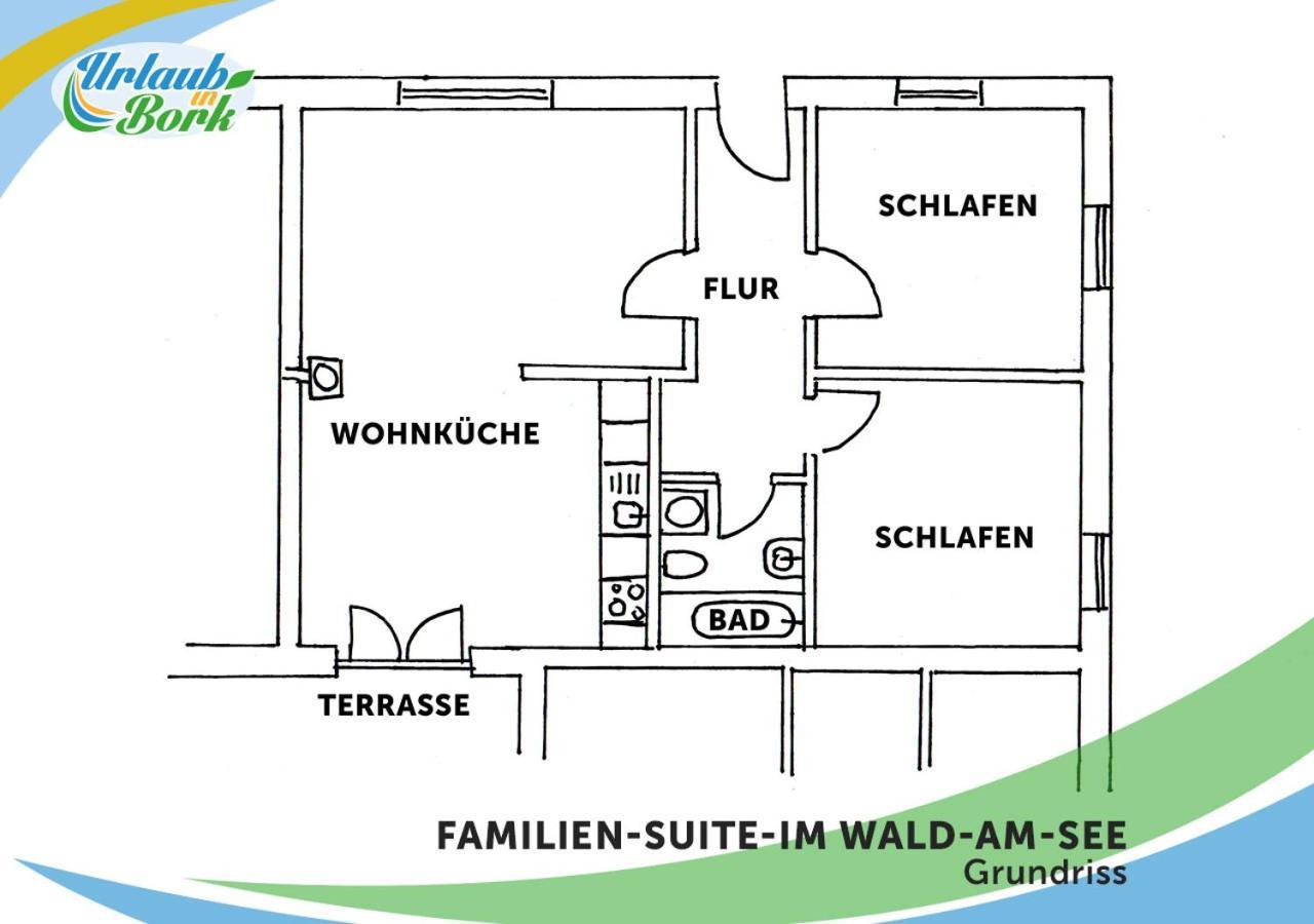 Familien-Suite-Im-Wald-Am-See Bork Εξωτερικό φωτογραφία
