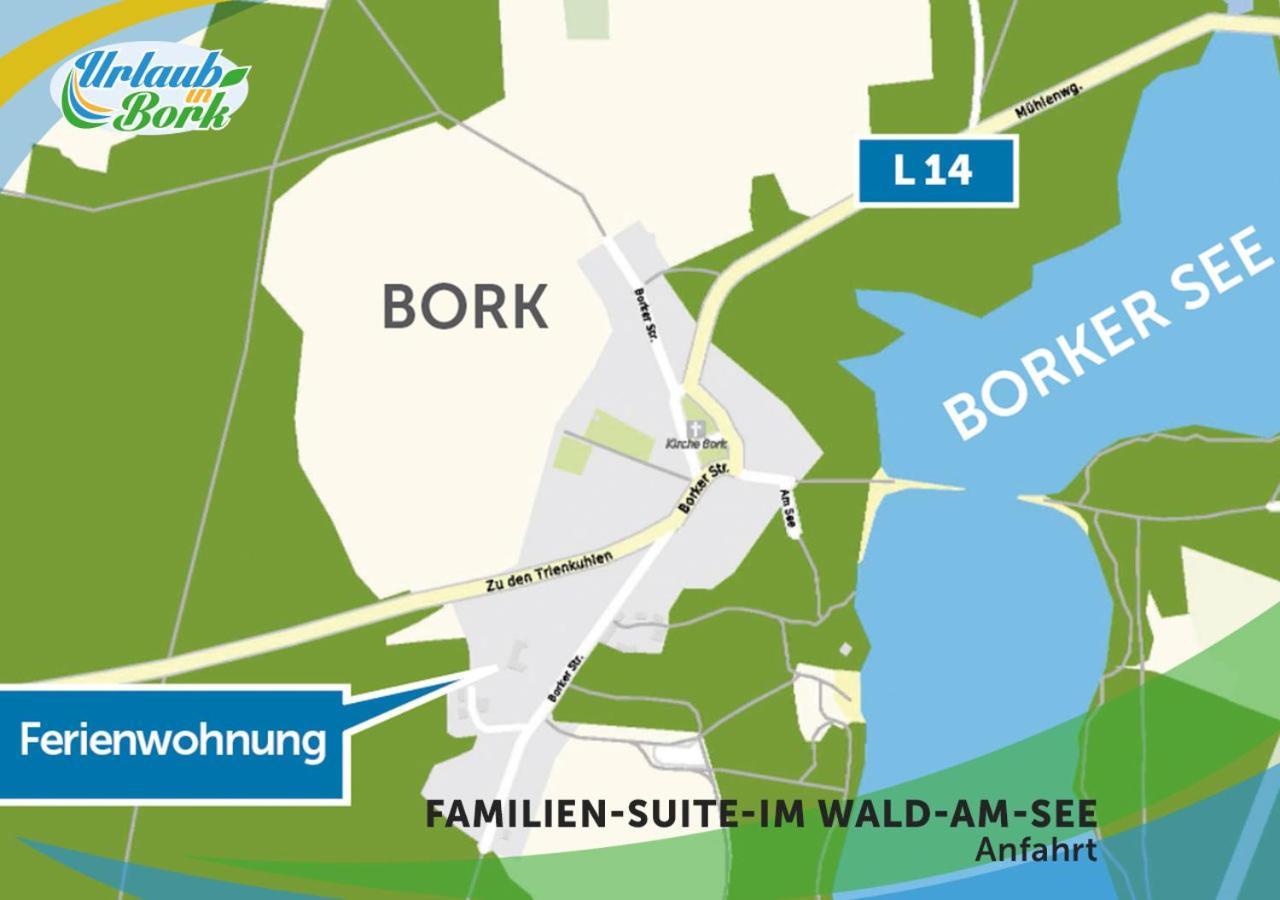 Familien-Suite-Im-Wald-Am-See Bork Εξωτερικό φωτογραφία