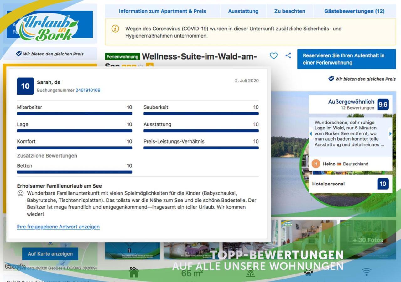 Familien-Suite-Im-Wald-Am-See Bork Εξωτερικό φωτογραφία